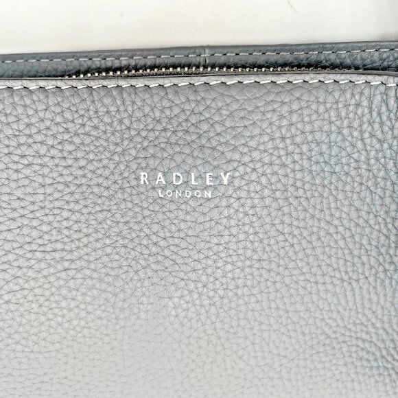 Radley London Dukes Place Medium Compartment Crossbody Bag Smoke Blue New - Picture 3 of 4